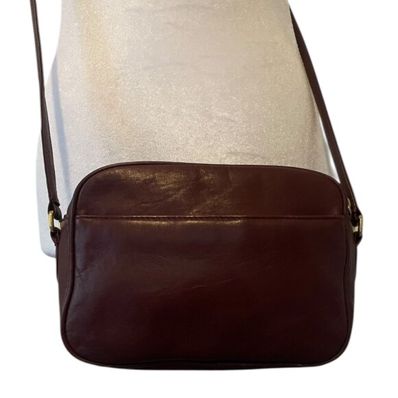 Authentic Vintage Etienne Aigner Burgundy Leather Crossbody Bag - Picture 6 of 9